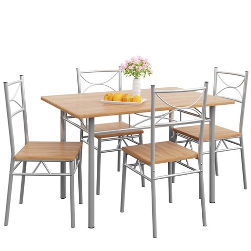 Ensemble table chaises 5 - ensemble,