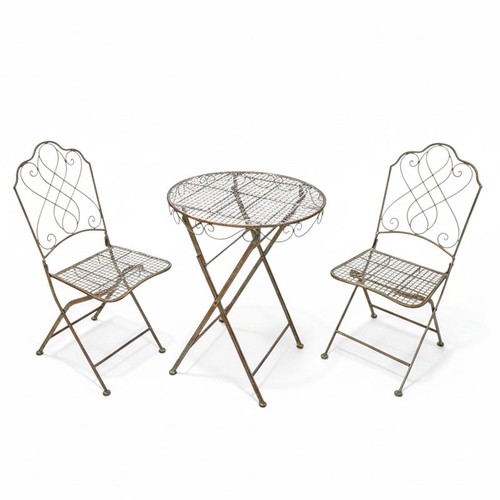Ensemble table chaises - table, 2